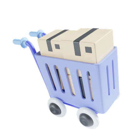 Compras de carga  3D Icon