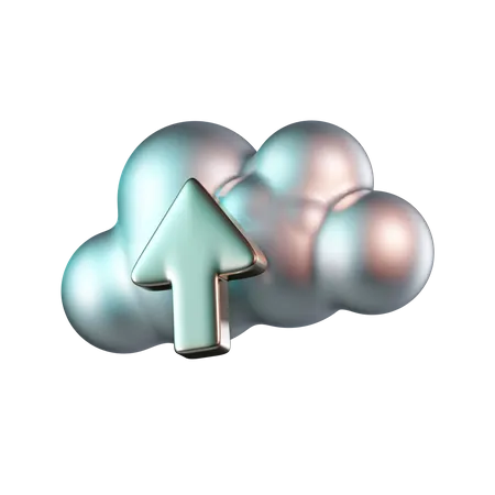 Datos de carga en la nube  3D Icon