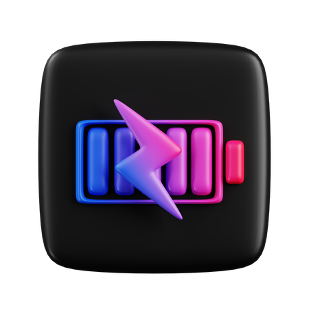 Bateria cargando  3D Icon