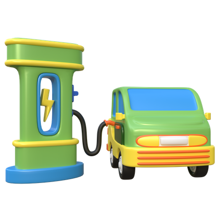 Carga del coche  3D Icon