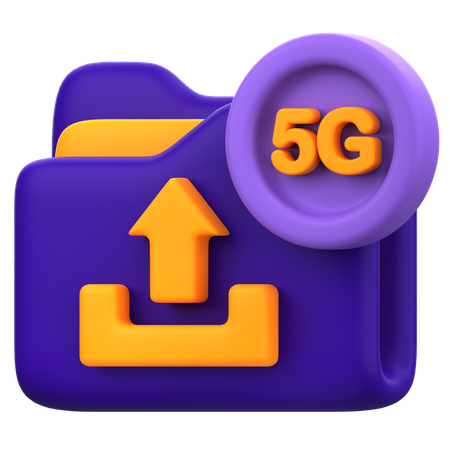 Carga de datos 5g  3D Icon