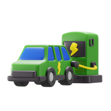 Carga del coche  3D Icon