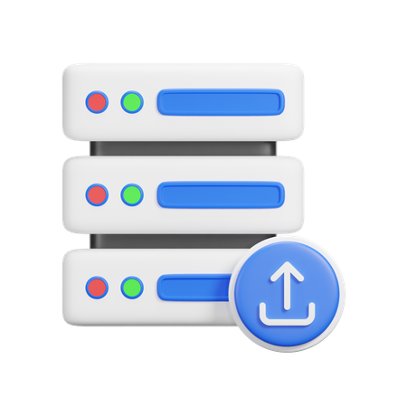Carga del servidor  3D Icon