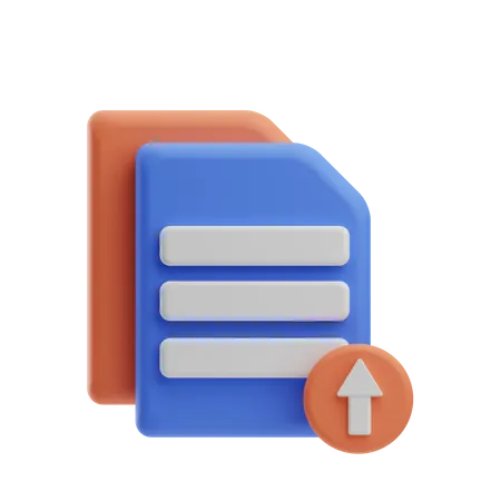 Carga de documentos  3D Icon