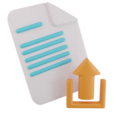 Carga de documentos  3D Icon
