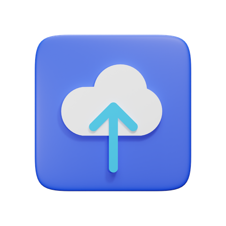 Carga en la nube  3D Icon