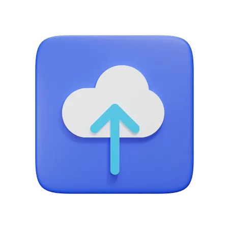 Carga en la nube  3D Icon