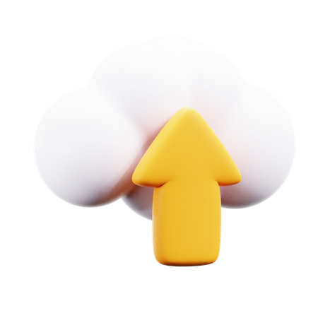 Carga en la nube  3D Icon