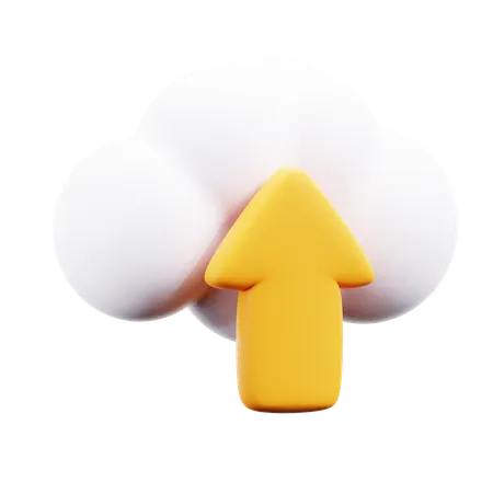 Carga en la nube  3D Icon