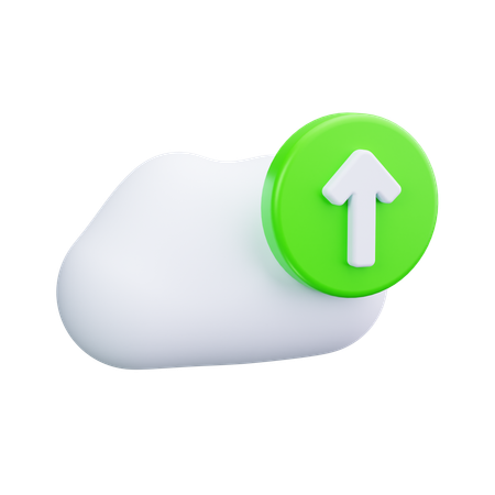 Carga en la nube  3D Icon