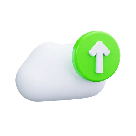 Carga en la nube  3D Icon