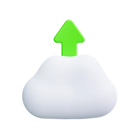 Carga en la nube  3D Icon