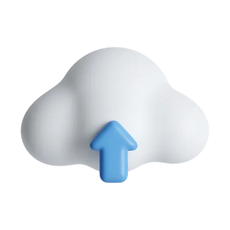 Carga en la nube  3D Icon