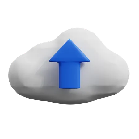 Carga en la nube  3D Icon