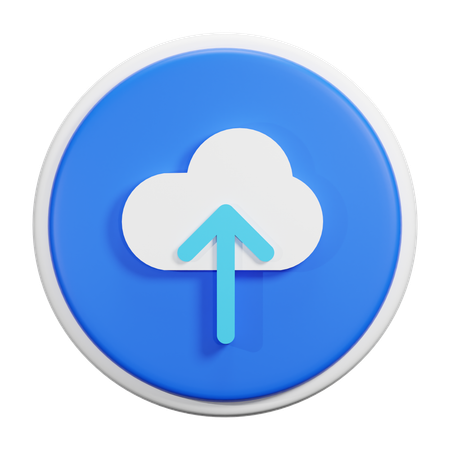 Carga en la nube  3D Icon