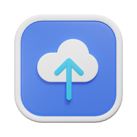 Carga en la nube  3D Icon