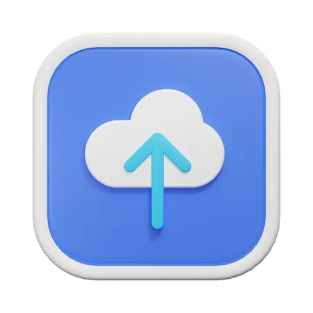 Carga en la nube  3D Icon