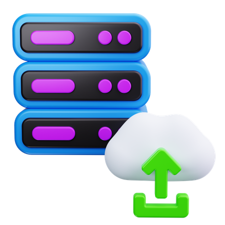 Carga en la nube  3D Icon