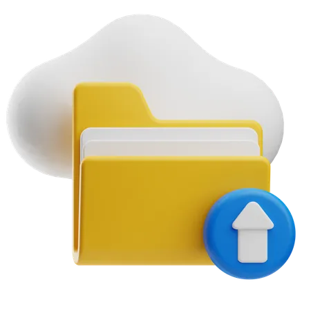 Carga en la nube  3D Icon