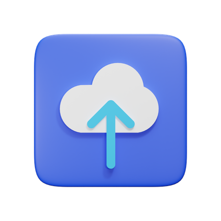 Carga en la nube  3D Icon