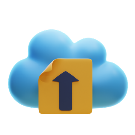 Carga en la nube  3D Icon