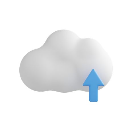 Carga en la nube  3D Icon