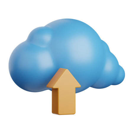 Carga en la nube  3D Icon