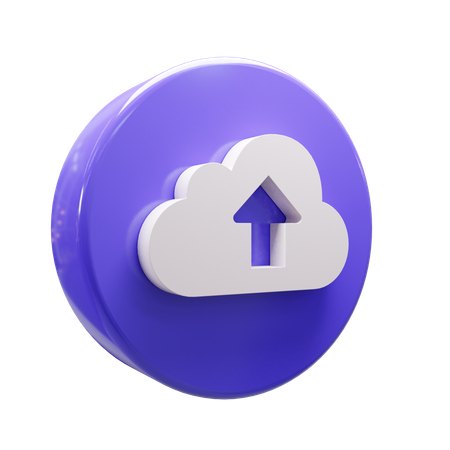 Carga en la nube  3D Icon