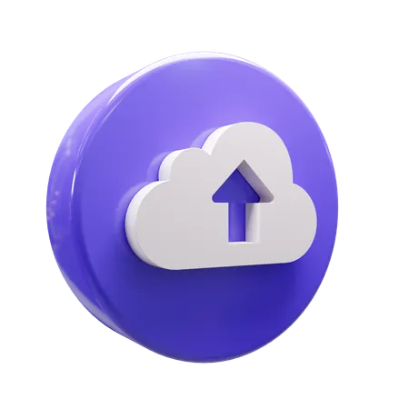 Carga en la nube  3D Icon