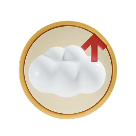 Carga en la nube  3D Icon