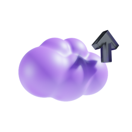 Carga en la nube  3D Icon