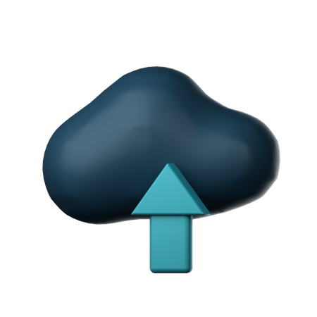 Carga en la nube  3D Icon