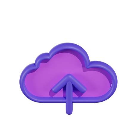 Carga en la nube  3D Icon