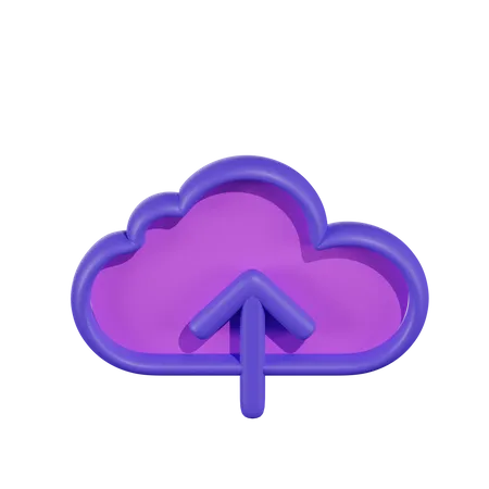 Carga en la nube  3D Icon