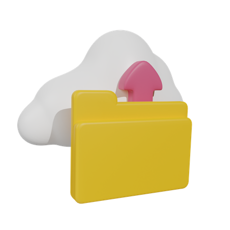 Carga en la nube  3D Icon