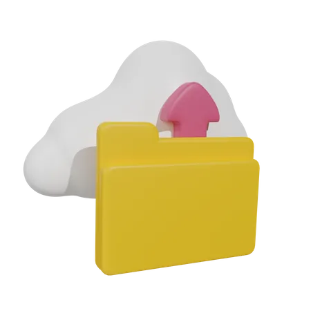 Carga en la nube  3D Icon