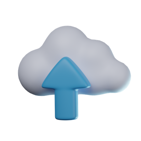 Carga en la nube  3D Icon