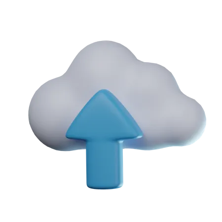 Carga en la nube  3D Icon