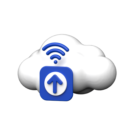 Carga en la nube  3D Icon