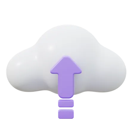 Carga en la nube  3D Icon