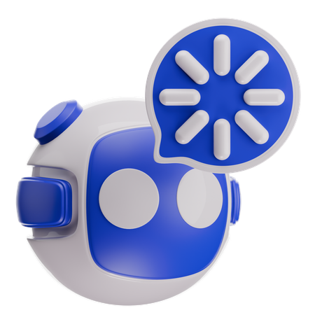 Cargando chatbot  3D Icon