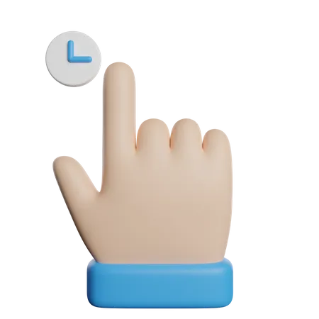 Puntero de mano de carga  3D Icon