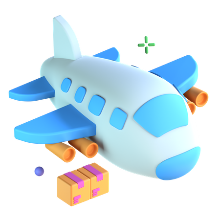 Cargo Aircraft  3D Icon