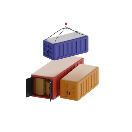 Cargo Box  3D Icon