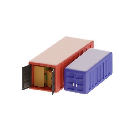 Cargo Box  3D Icon