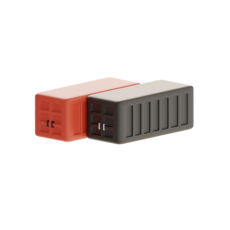 Cargo Box  3D Icon