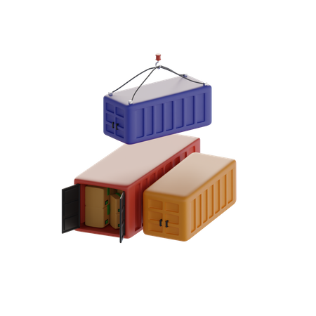 Cargo Box  3D Icon