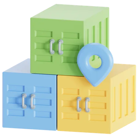Cargo Container To Keep Products 3D Icon