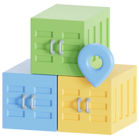 Cargo container  3D Icon