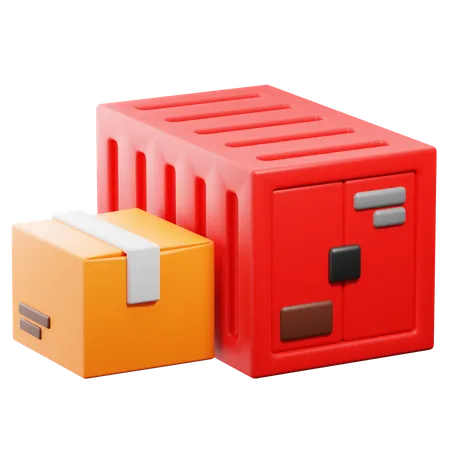 Cargo Container  3D Icon